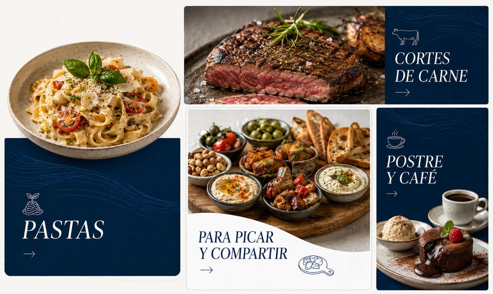 Selección de sabores de Na Praia