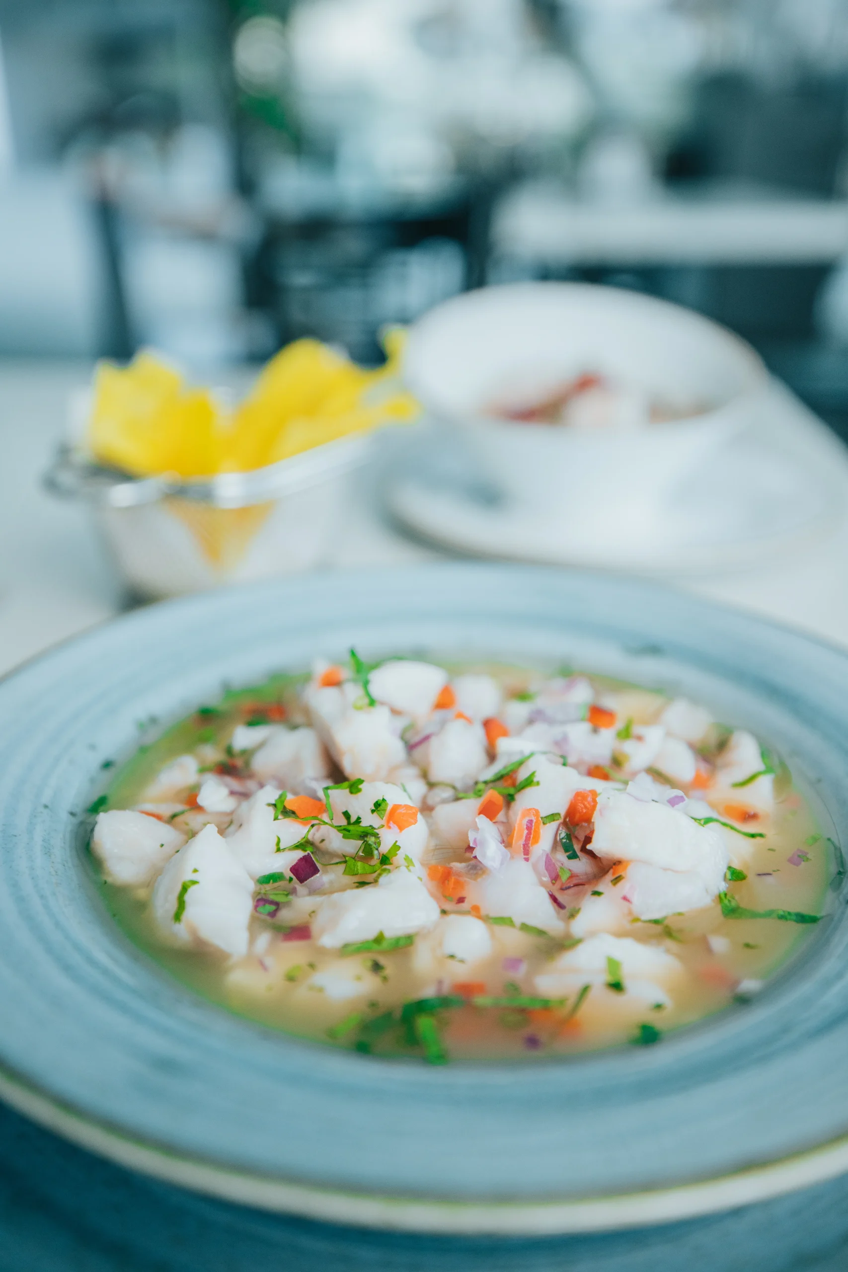 Entero ceviche tradicional